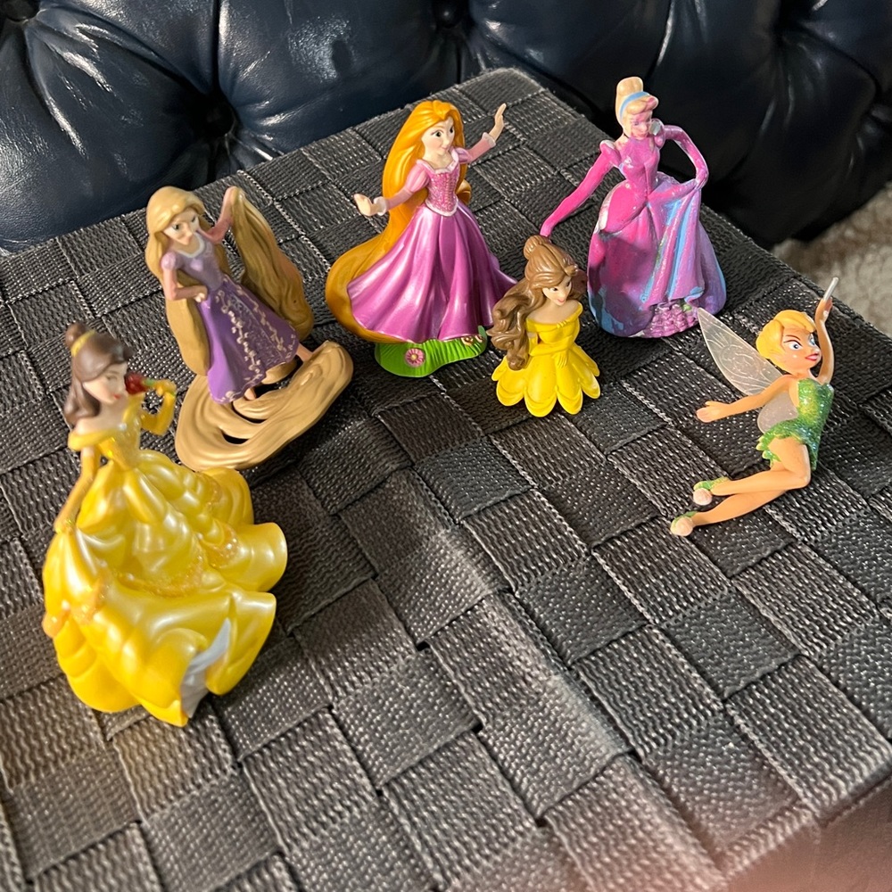 Disney princes figures bundle rapunzel, tinker bell Cinderella - Picture 2 of 4